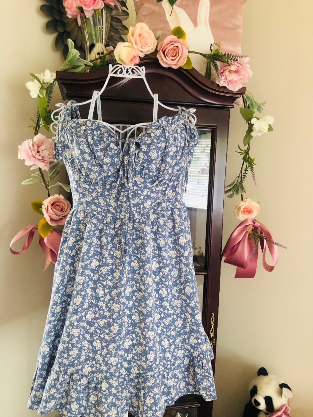 Just in NWT Cider Field of Flowers Dress in Blue Floral